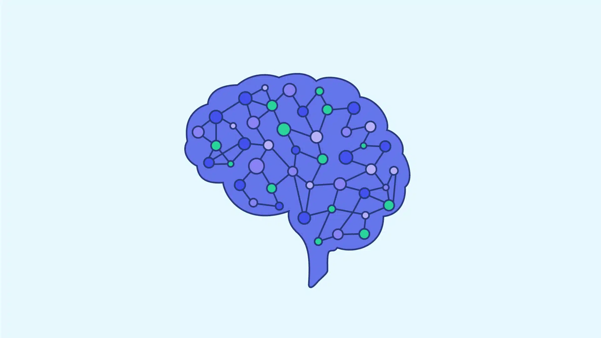An illustration of a connected artificial intelligence model